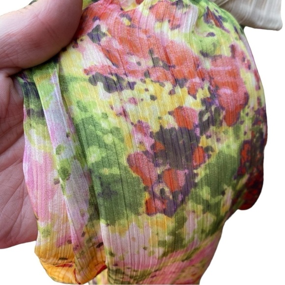 Mcginn Collection Yellow Floral Dress I Size: 4 - Picture 8 of 13